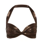 Norma Kamali Bill metallic bikini top34800 nobg
