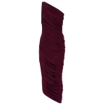 Norma Kamali Diana ruched jersey midi dress87242 nobg