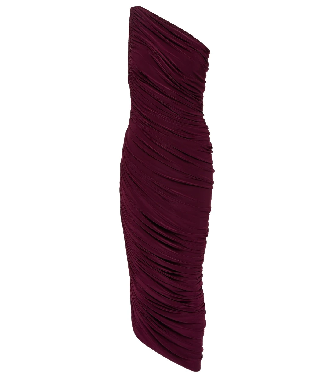 Norma Kamali Diana ruched jersey midi dress87242 nobg Norma Kamali Diana ruched jersey midi dress87242 nobg