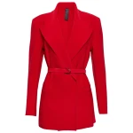 Norma Kamali Double breasted jersey blazer65487 nobg