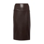Norma Kamali Faux leather pencil skirt86479 nobg