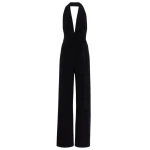 Norma Kamali Halterneck jersey jumpsuit94964 nobg