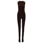 Norma Kamali Jersey catsuit15418 nobg