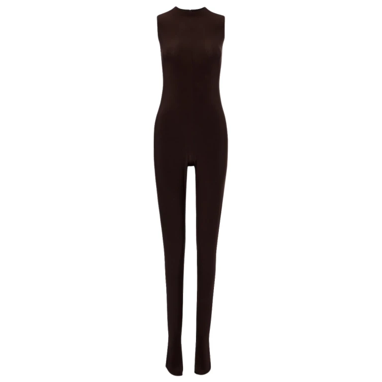 Norma Kamali Jersey catsuit15418 nobg