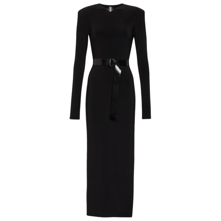 Norma Kamali Jersey midi dress16496 nobg