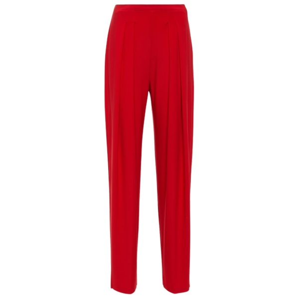 Norma Kamali Low rise pleated tapered pants34681 nobg