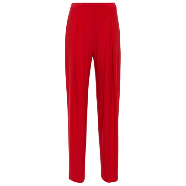 Norma Kamali Low rise pleated tapered pants34681 nobg