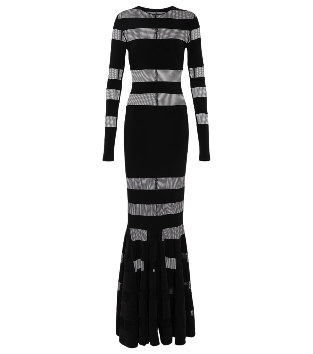Norma Kamali Mesh and jersey gown45031 nobg Norma Kamali Mesh and jersey gown45031 nobg