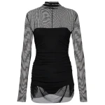Norma Kamali Mesh minidress67517 nobg