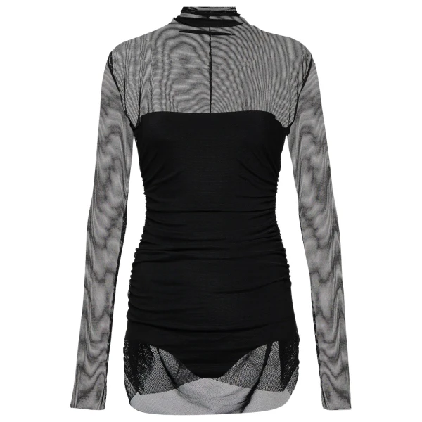 Norma Kamali Mesh minidress67517 nobg