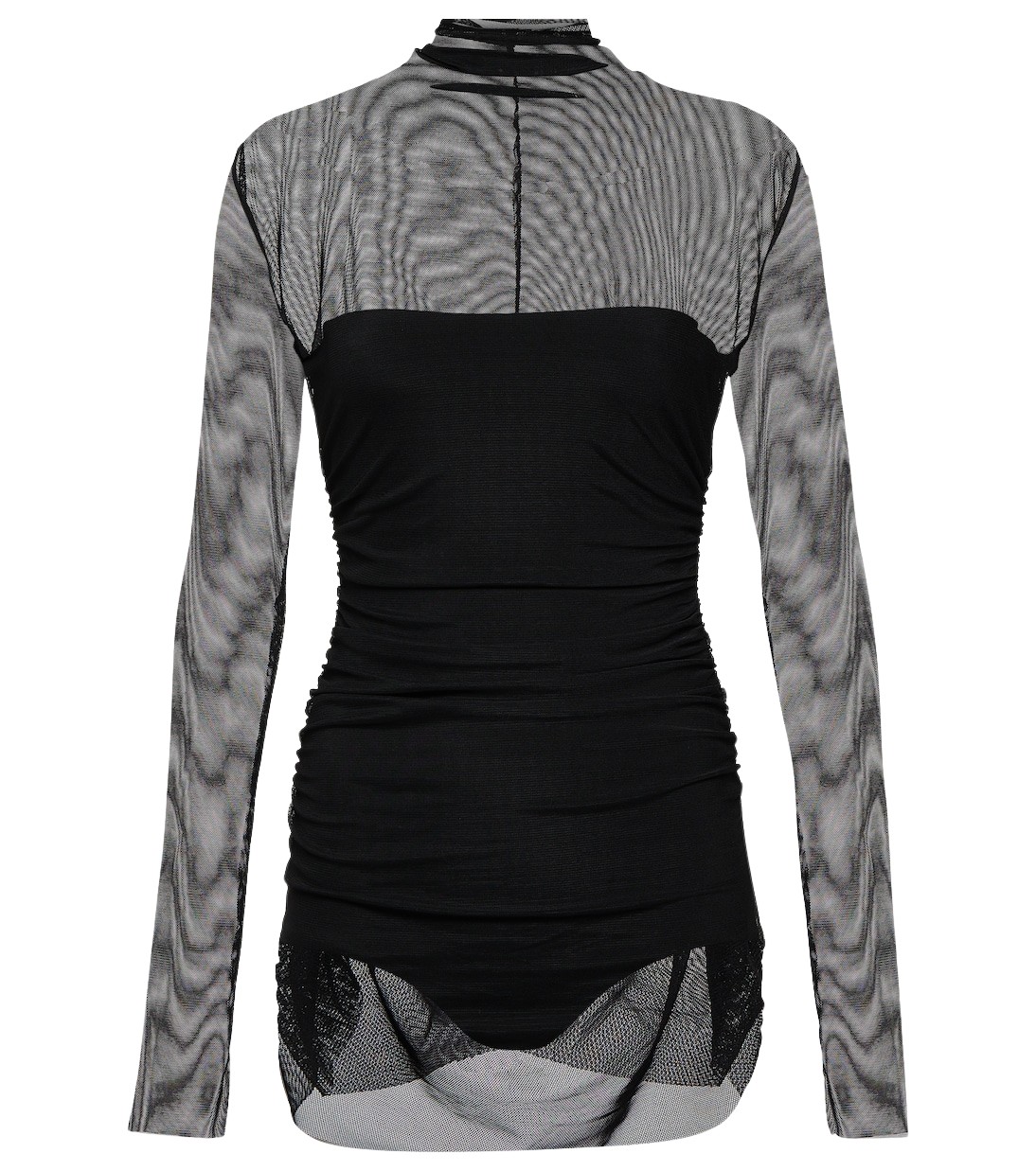 Norma Kamali Mesh minidress67517 nobg