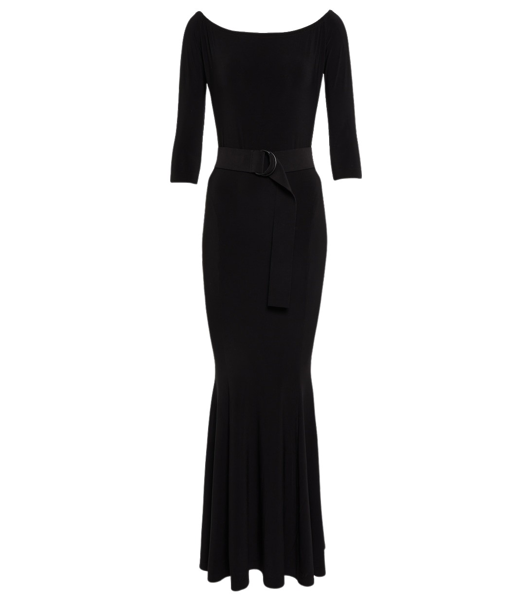 Norma Kamali Off-shoulder fishtail gown