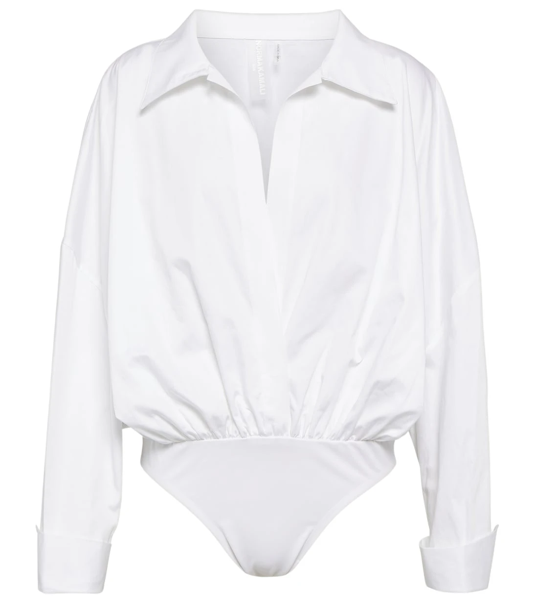 Norma Kamali Oversized cotton bodysuit19020 nobg Norma Kamali Oversized cotton bodysuit19020 nobg