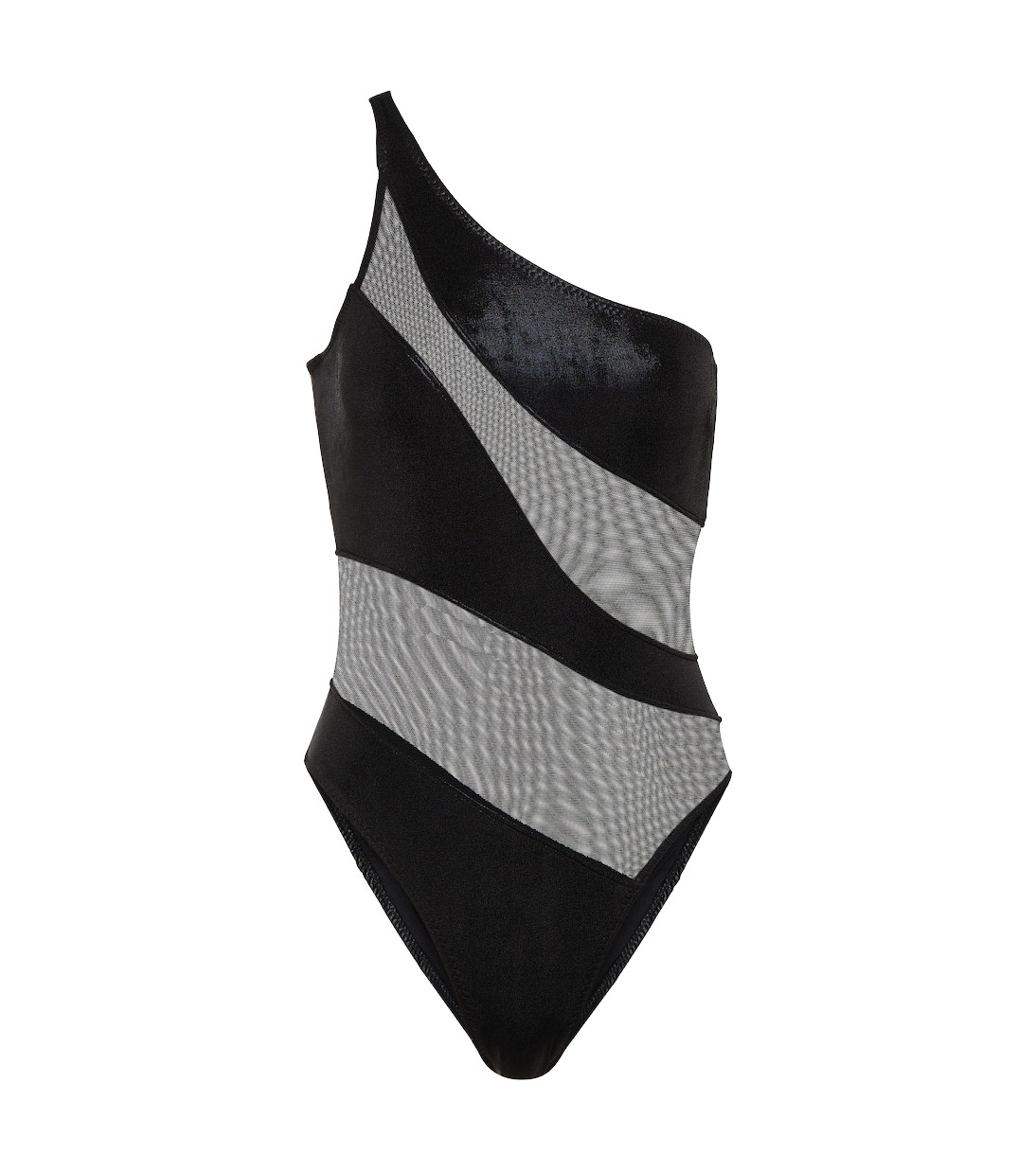Norma Kamali Paneled one shoulder swimsuit71583 nobg