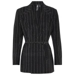 Norma Kamali Pinstripe jersey blazer42498 nobg
