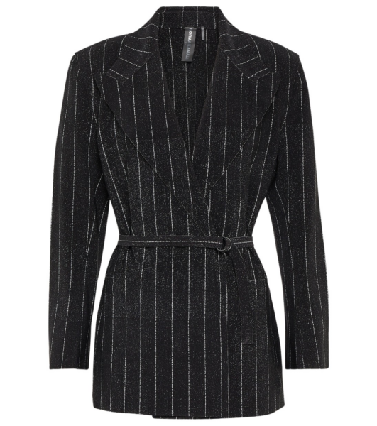 Norma Kamali Pinstripe jersey blazer42498 nobg