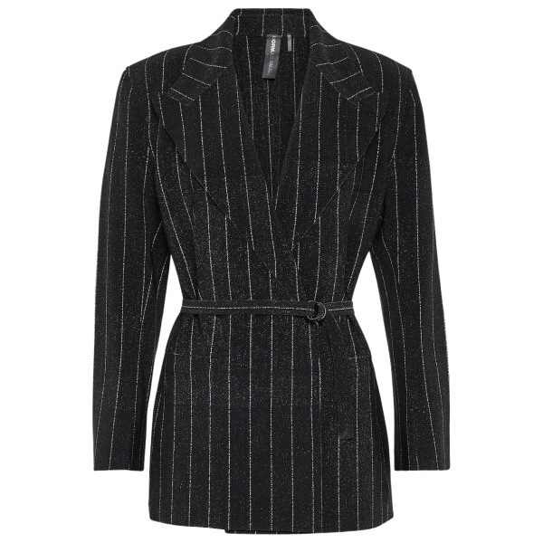 Norma Kamali Pinstripe jersey blazer42498 nobg