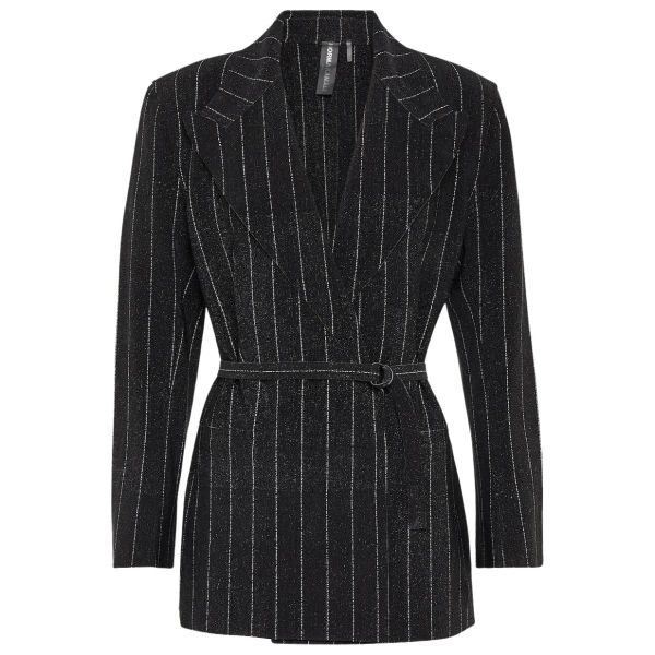 Norma Kamali Pinstripe jersey blazer42498 nobg