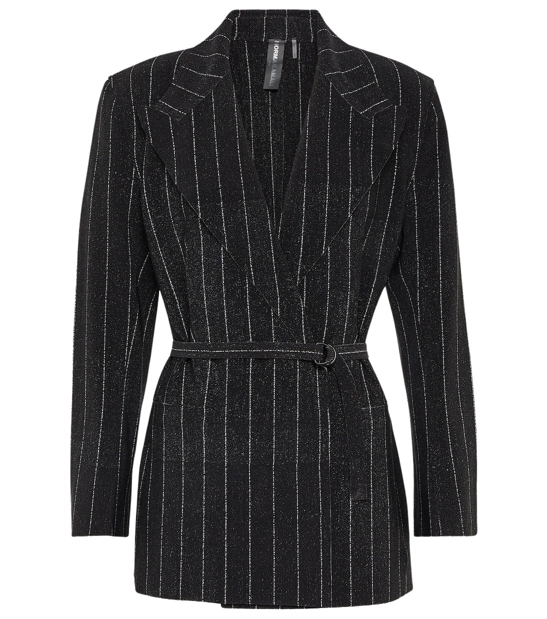 Norma Kamali Pinstripe jersey blazer