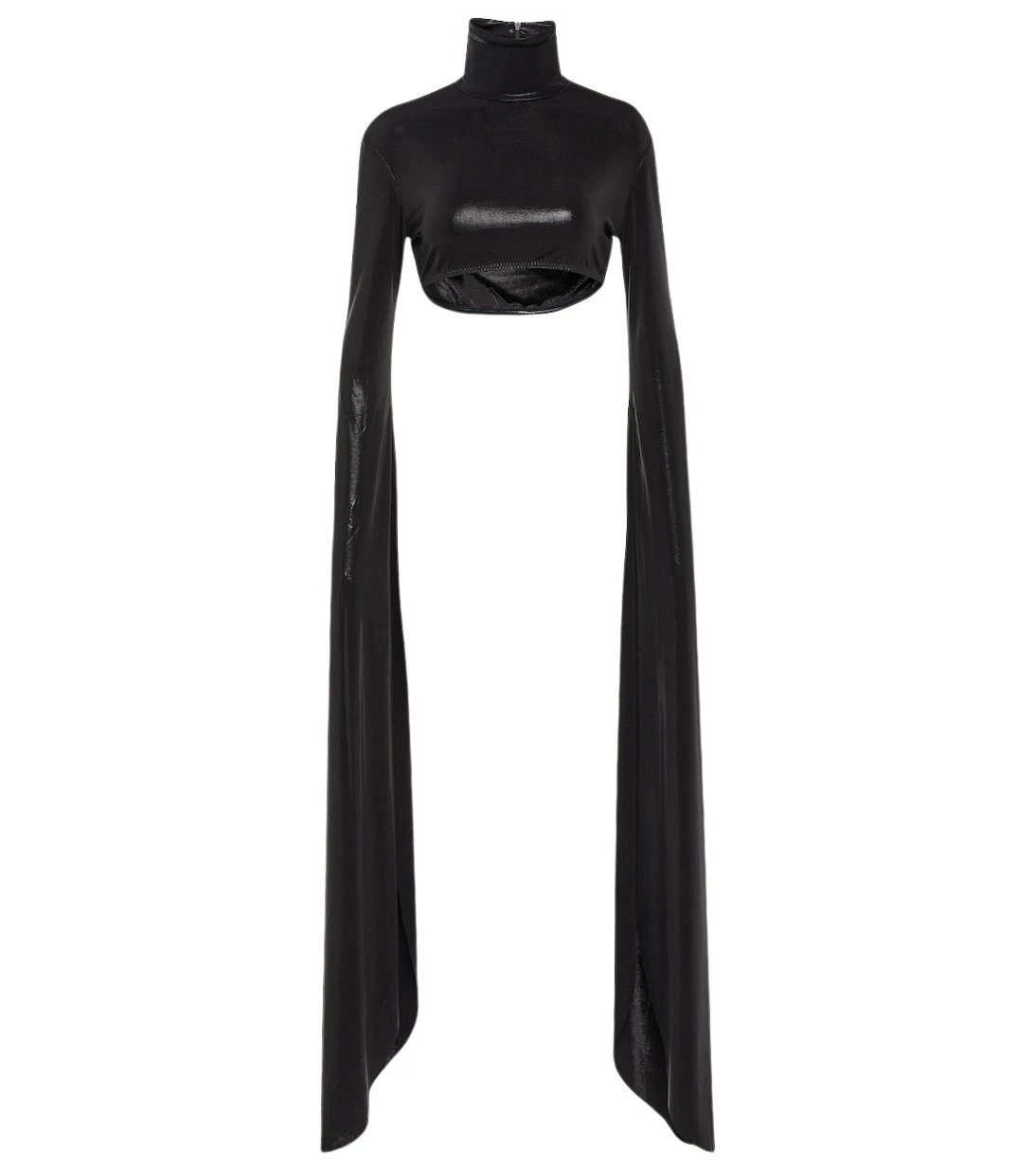 Norma Kamali Ribbon lame crop top62839 nobg Norma Kamali Ribbon lame crop top62839 nobg