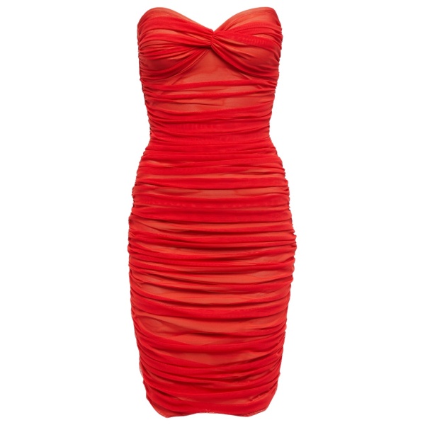 Norma Kamali Ruched minidress21811 nobg