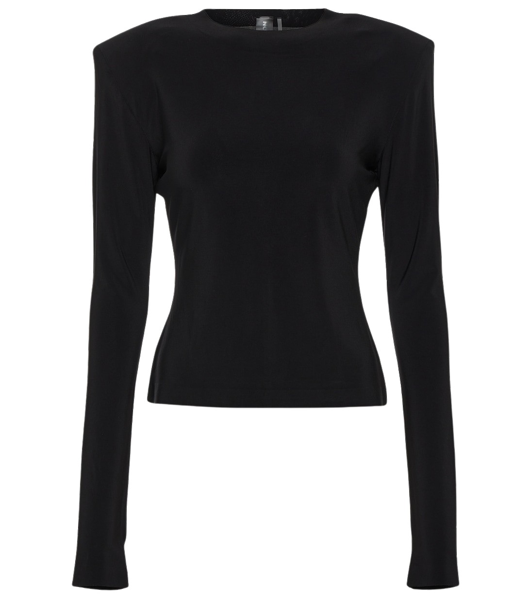 Norma Kamali Shoulder pad jersey top