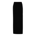 Norma Kamali Side slit jersey maxi skirt20708 nobg