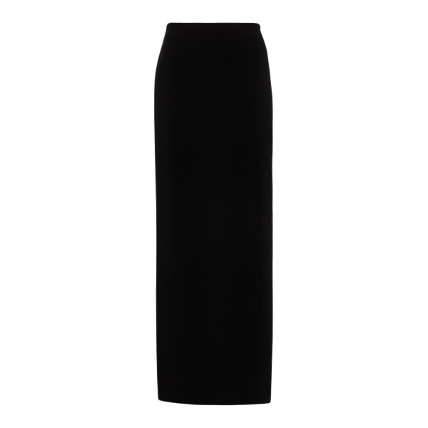 Norma Kamali Side slit jersey maxi skirt20708 nobg