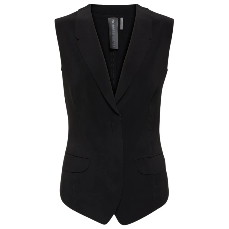 Norma Kamali Single breasted vest42783 nobg