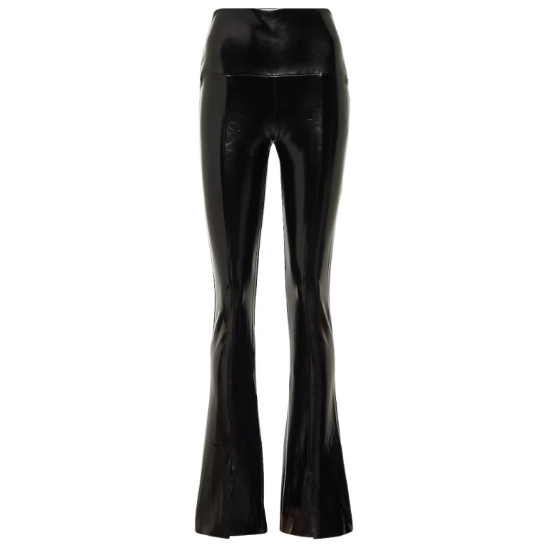Norma Kamali Spat faux patent leather leggings88090 nobg