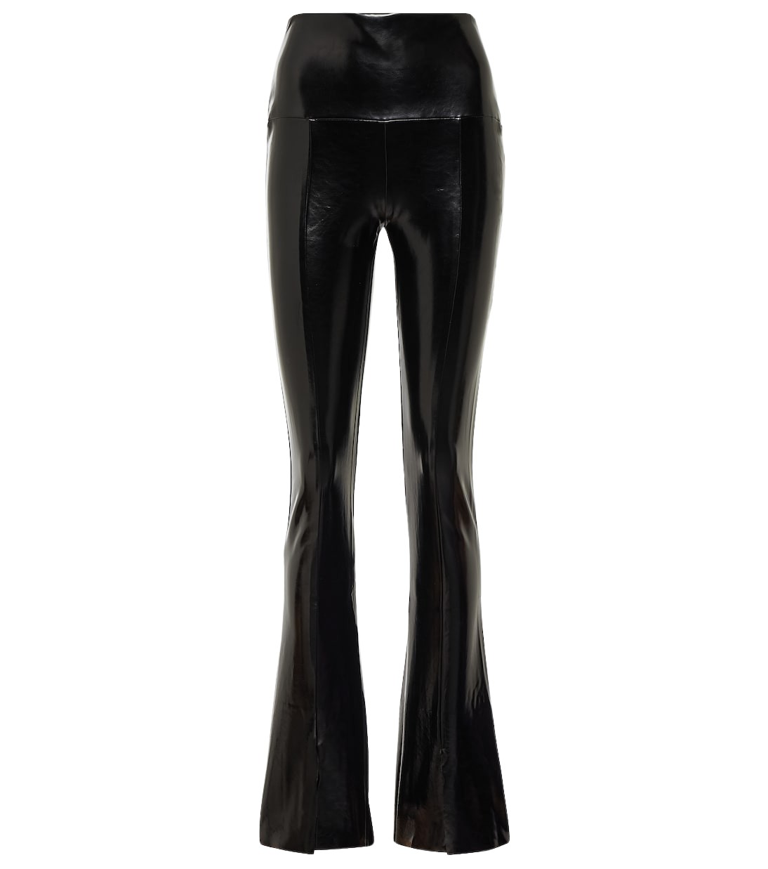 Norma Kamali Spat faux patent leather leggings88090 nobg
