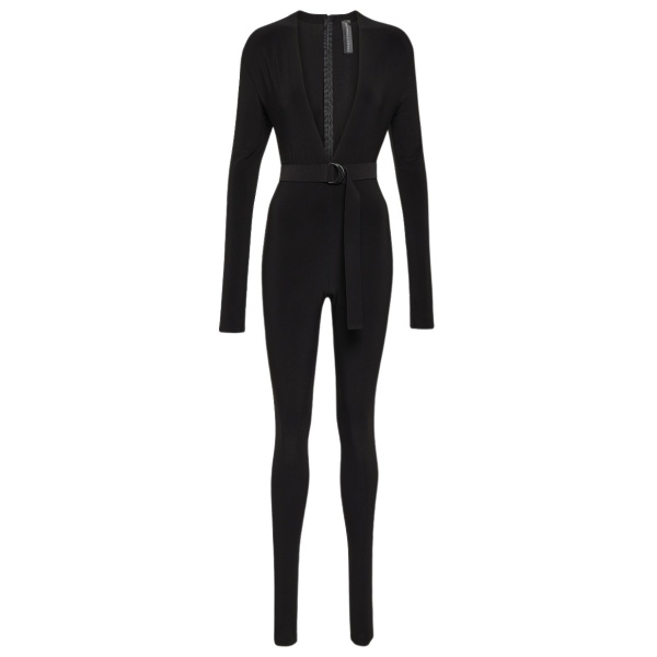 Norma Kamali Stirrup jersey catsuit26700 nobg