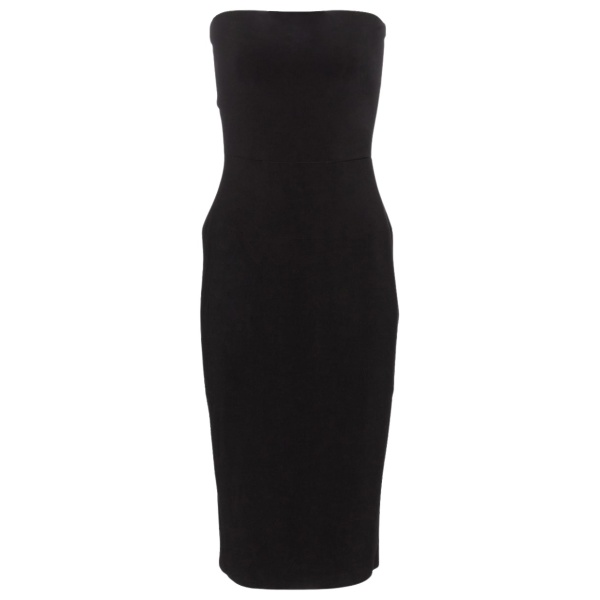 Norma Kamali Strapless jersey blend midi dress31499 nobg