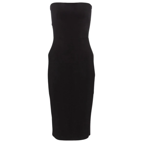 Norma Kamali Strapless jersey blend midi dress31499 nobg