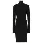 Norma Kamali Stretch jersey turtleneck dress51934 nobg