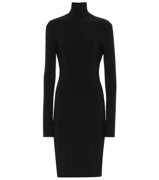Norma Kamali Stretch jersey turtleneck dress51934 nobg
