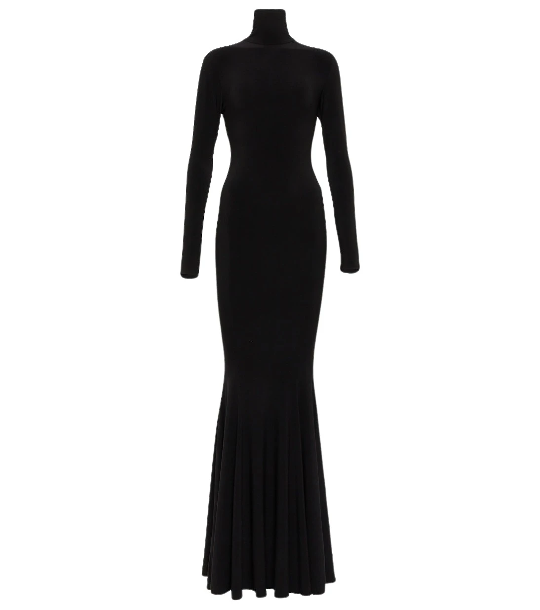 Norma Kamali Turtleneck jersey gown 529624 nobg Norma Kamali Turtleneck jersey gown 529624 nobg