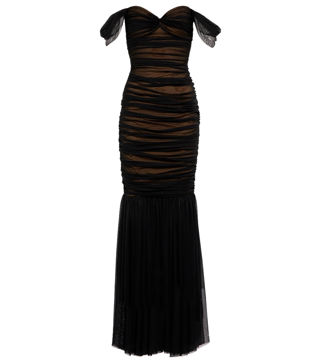 Norma Kamali Walter off shoulder gown91037 nobg