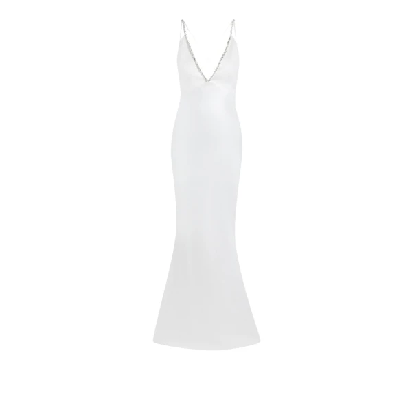 Safiyaa Bella Ivory Long Dress56878 nobg