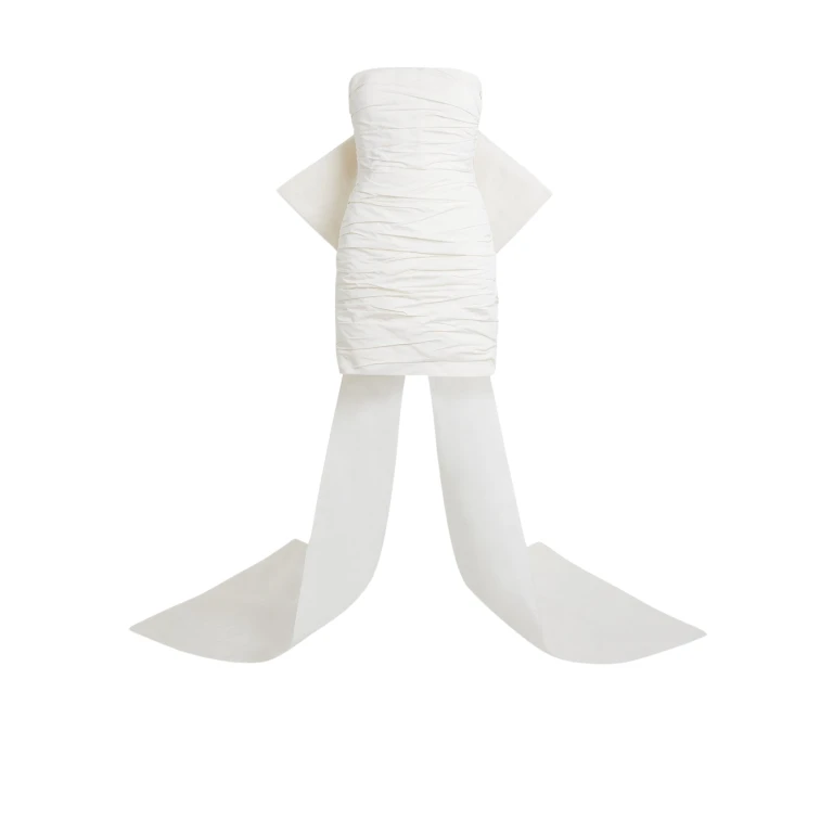 Safiyaa Camillae Ivory Short Dress44414 nobg