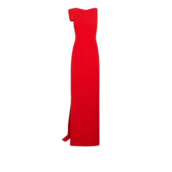 Safiyaa Celestia Red Long Dress76204 nobg