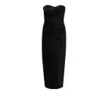 Safiyaa Danielle Black Midi Dress89555 nobg