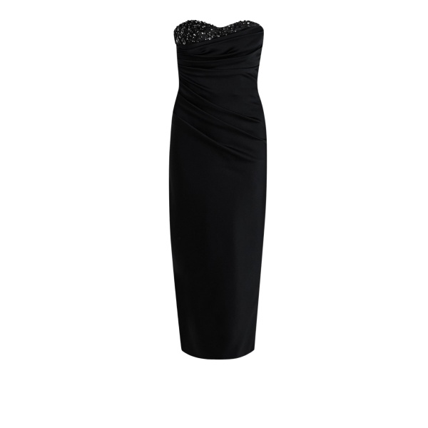 Safiyaa Danielle Black Midi Dress89555 nobg