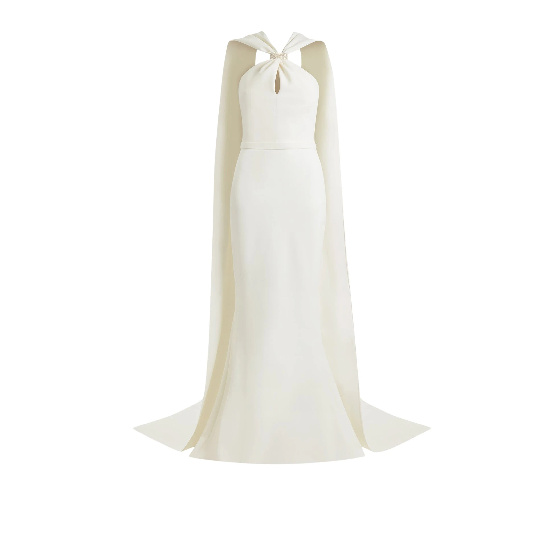 Safiyaa Lilien Ivory long Dress48641 nobg Safiyaa Lilien Ivory long Dress48641 nobg