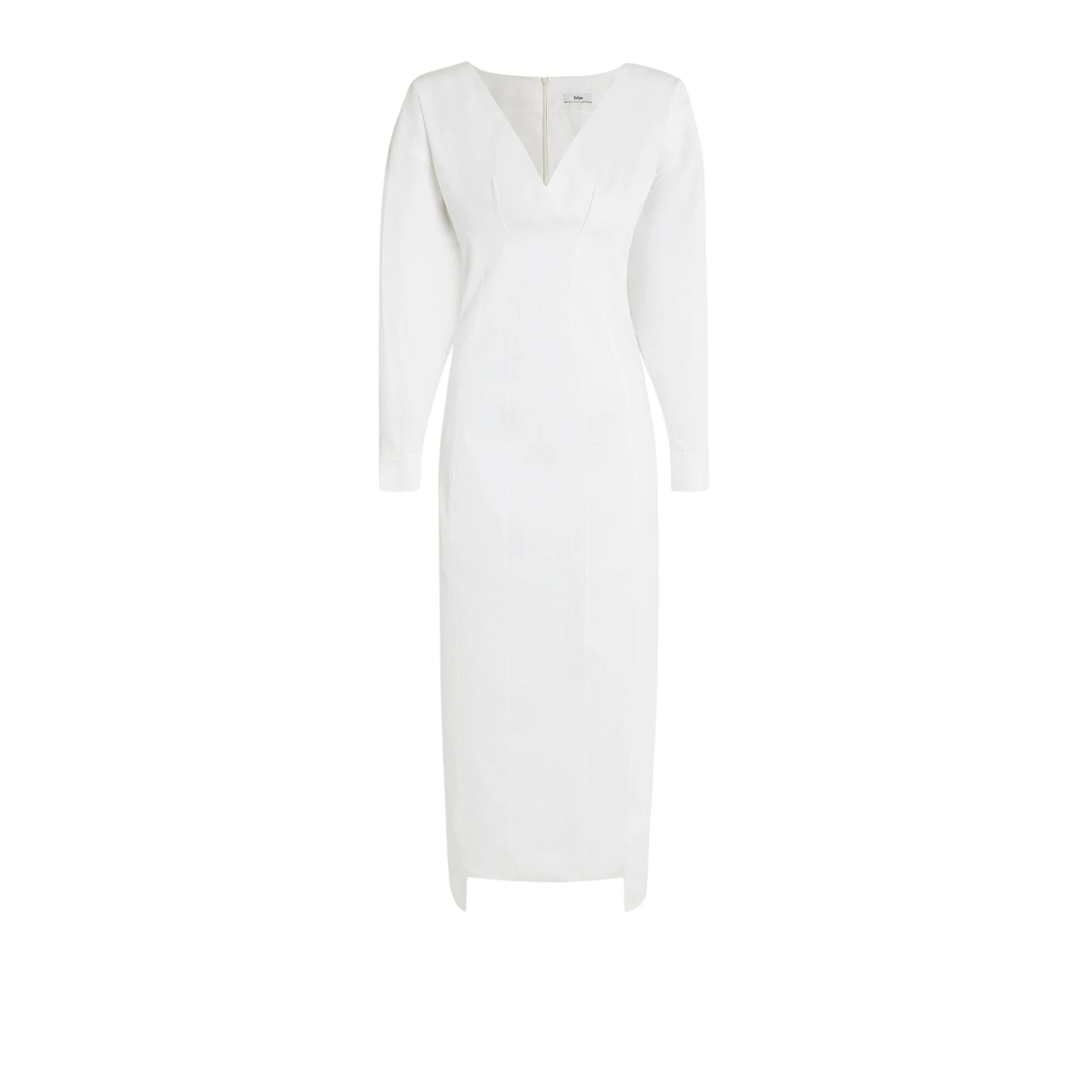 Safiyaa Margaux Ivory Cotton Midi Dress89868 nobg Safiyaa Margaux Ivory Cotton Midi Dress89868 nobg