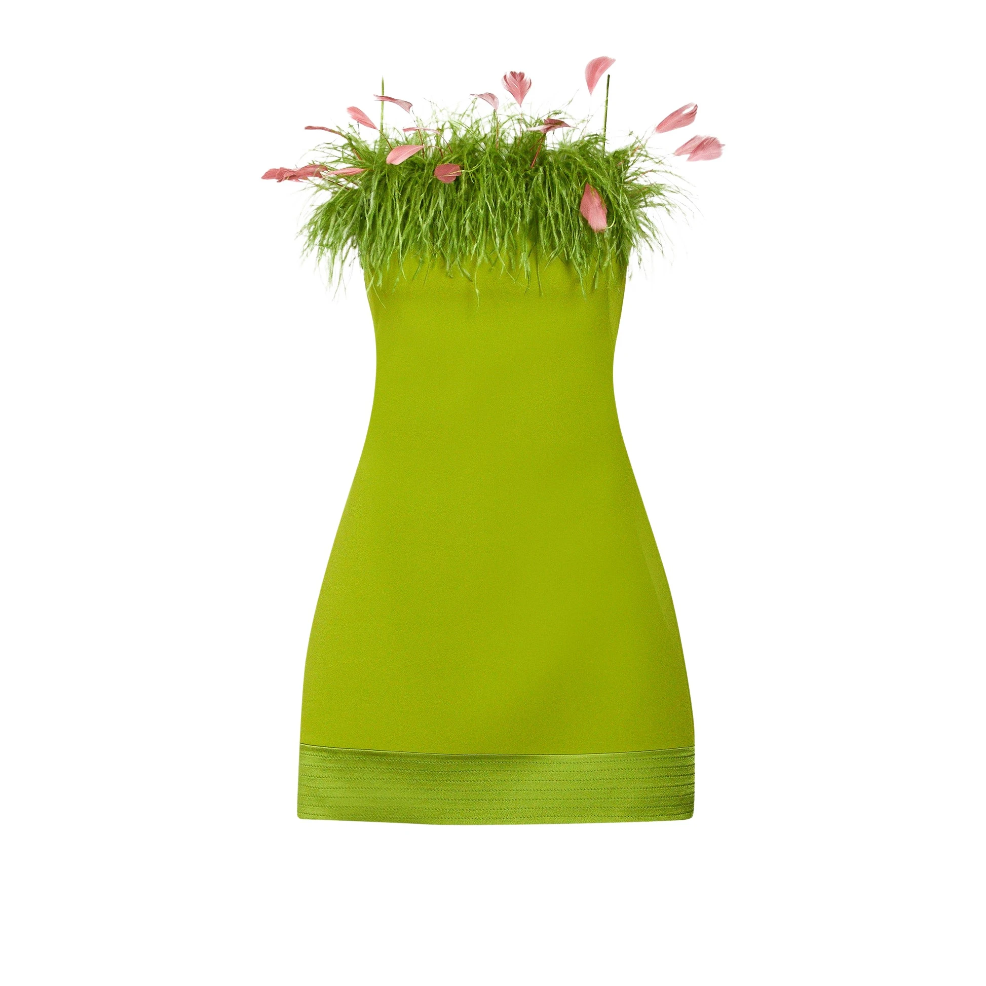 Safiyaa Molly Woodbine Feather Trimmed Short Dress74431 nobg Safiyaa Molly Woodbine Feather Trimmed Short Dress74431 nobg