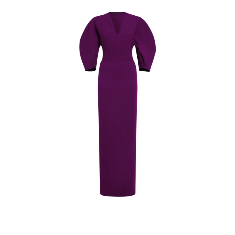 Safiyaa Nyla Currant Knit Midi Dress39569 nobg