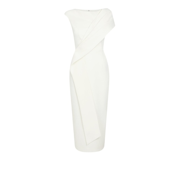 Safiyaa Regina Ivory Midi Dress60165 nobg
