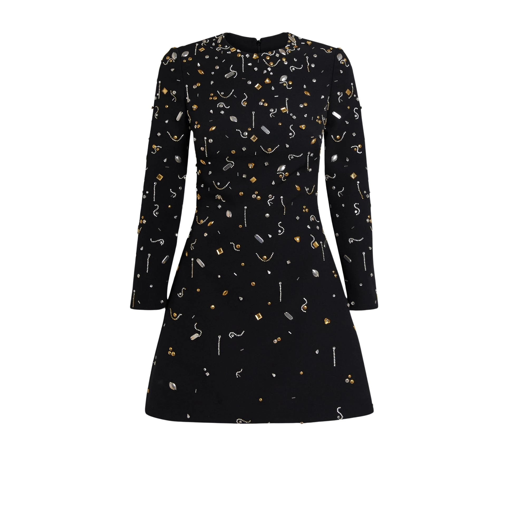 Safiyaa Rena Black Celestial Scatter Embroidery Short Dress15585 nobg Safiyaa Rena Black Celestial Scatter Embroidery Short Dress15585 nobg