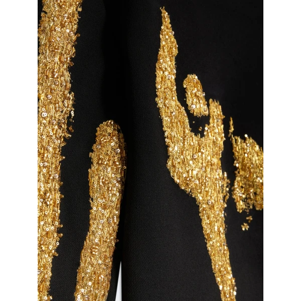 Beaded Trompe L’Oeil Dress - Image 6